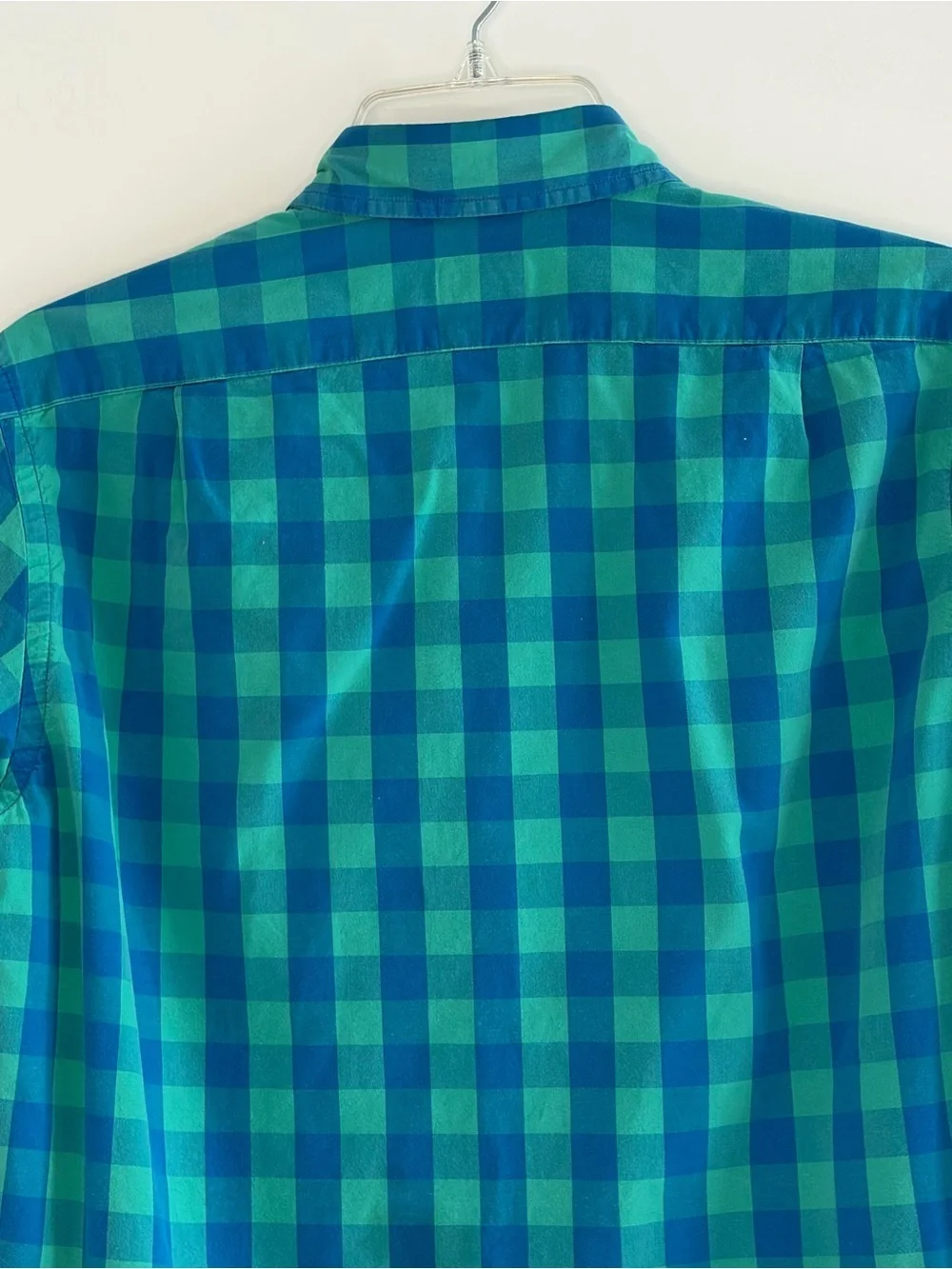 J. Crew Flex Wash Dress Shirt Slim Fit Plaid Button Up Long Sleeve Mens Sz S